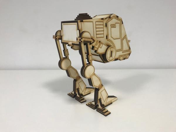 Star Wars - AT-AP Walker as 3D large laser cut model - rear view